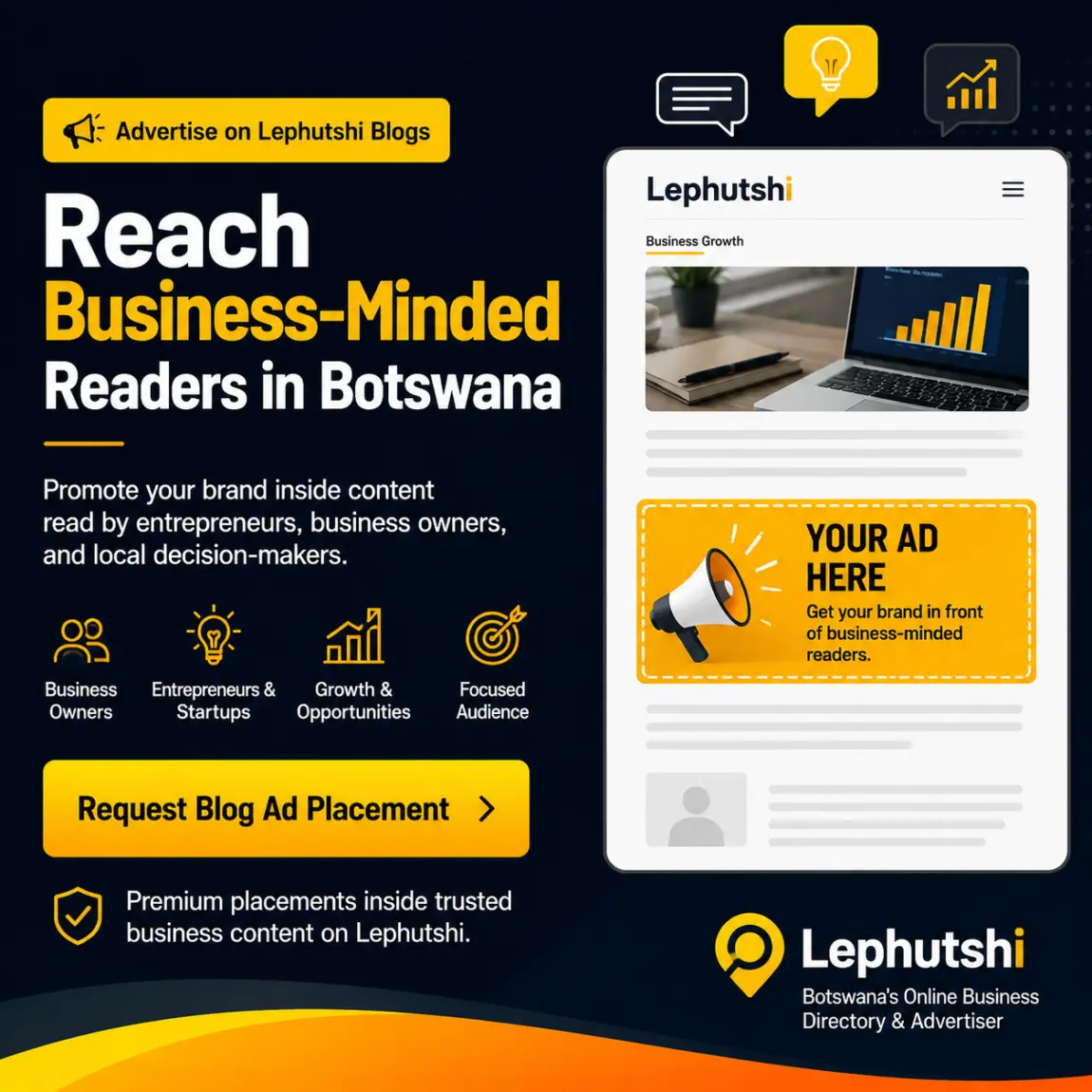 Advertise on Lephutshi Ad Blog