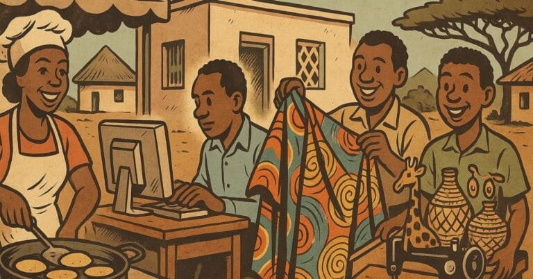 Entrepreneurs in Botswana featuring top small business ideas, small business suggestions at Lephutshi