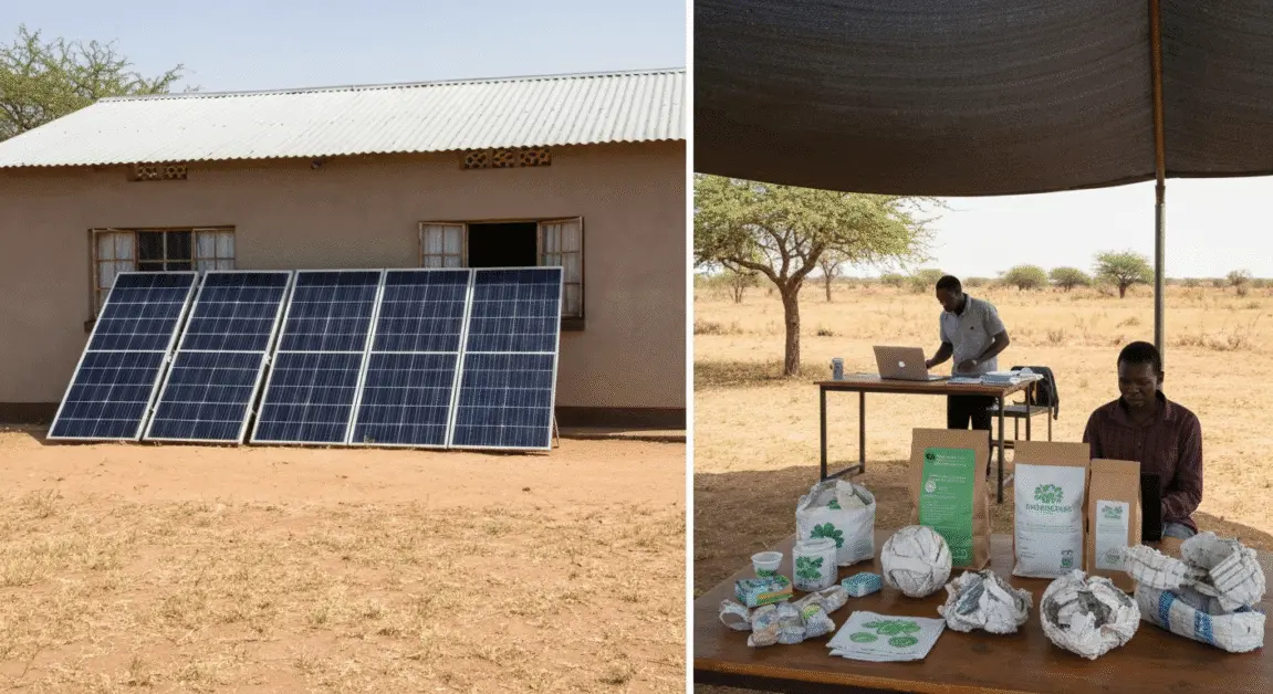 Sustainable business ideas Botswana with green entrepreneurship by Lephutshi
