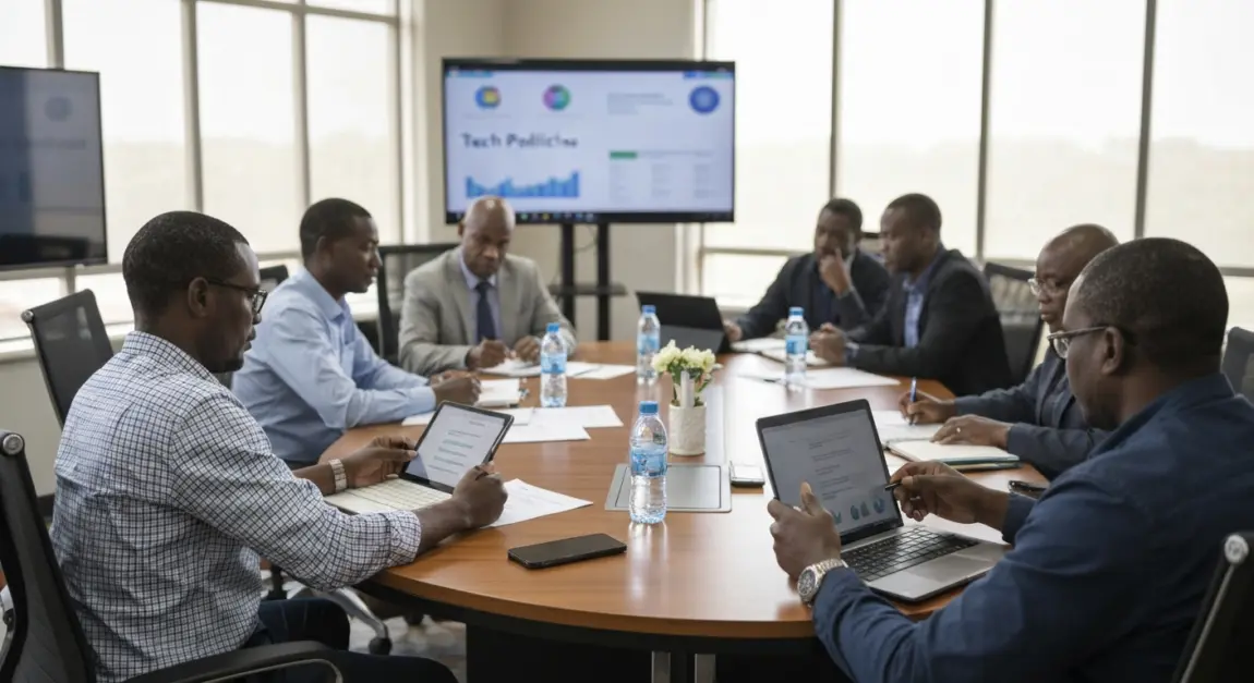Meeting regarding digital innovation and AI policy in Botswana