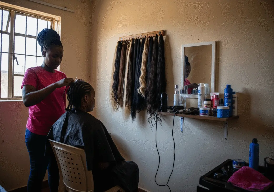 Profitable Home-Based Business Ideas 5 Hair braiding service in a Botswana home salon
