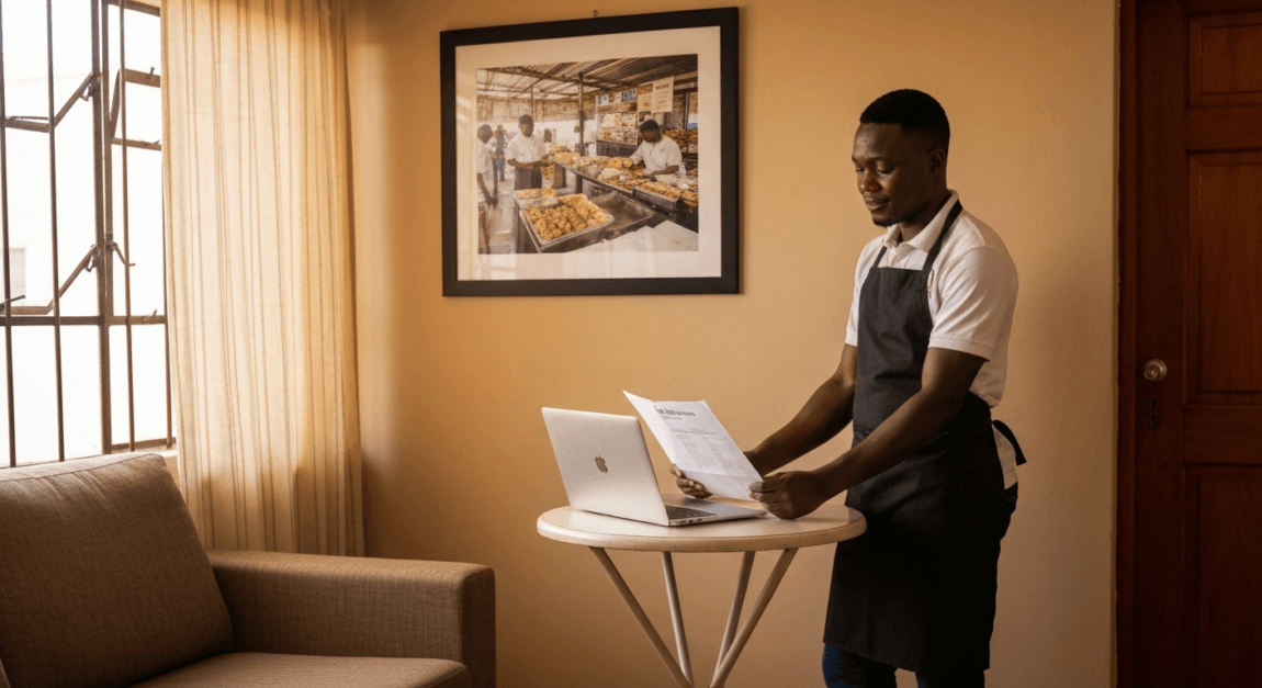 Botswana food vendor planning business expansion with microfinance support