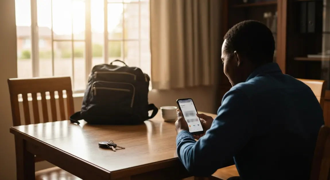 Side Hustle Ideas for Extra Income 2 Ride-share driver planning routes on a phone in a private workspace.
