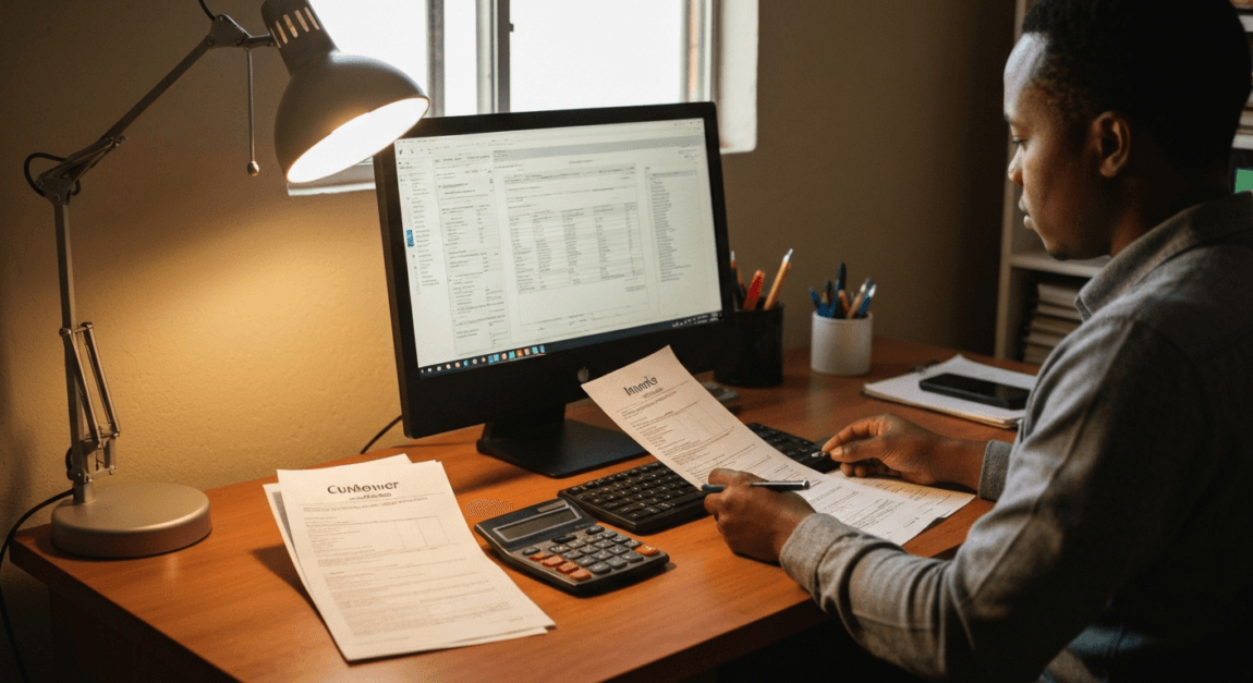 How to Register for VAT in Botswana 7 Small business owner in Botswana issuing invoices for VAT compliance