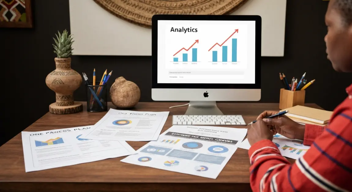 Lean Business Plan with one-page business plan at Lephutshi
