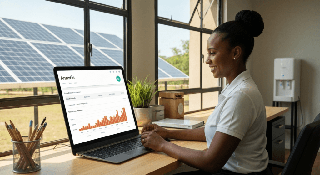 Sustainable practices for businesses eco-friendly office Lephutshi