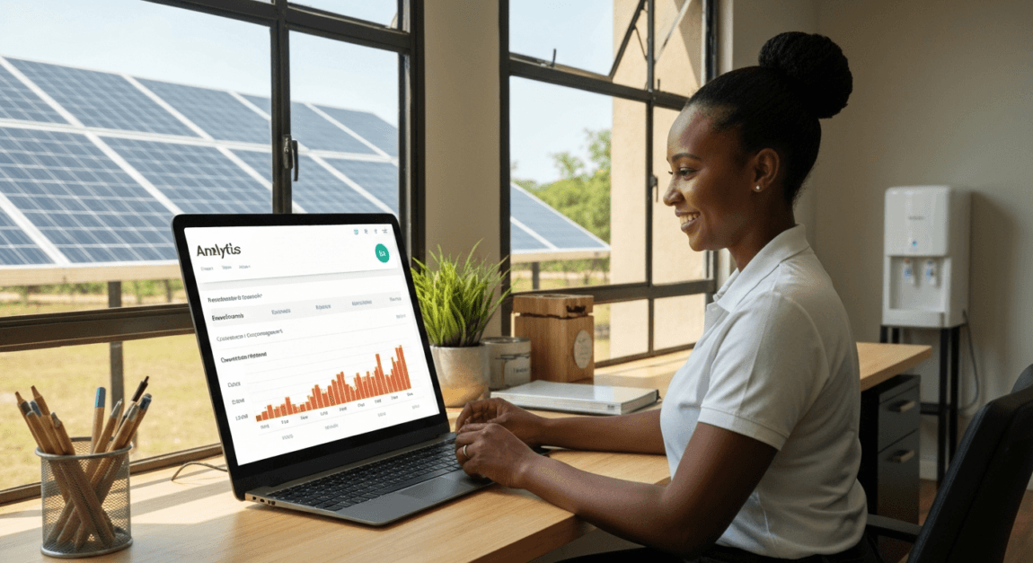 Sustainable practices for businesses eco-friendly office Lephutshi