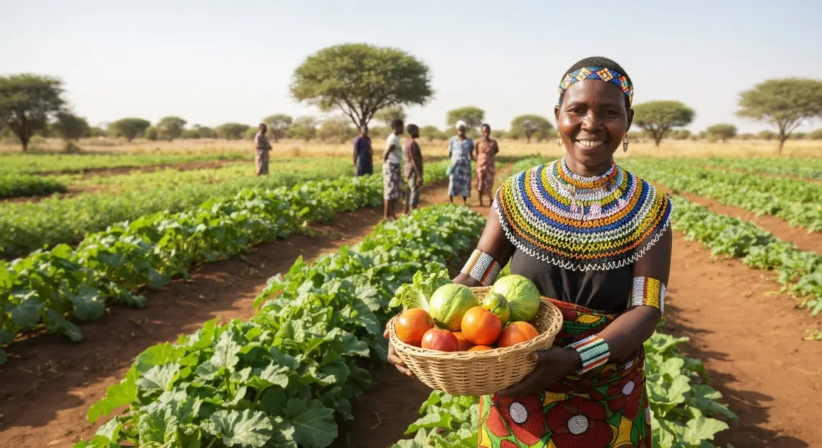 Organic farming business with sustainable agriculture in Botswana Lephutshi