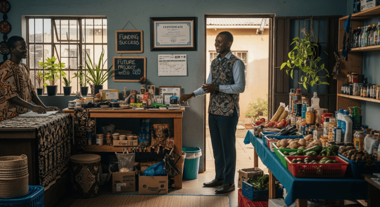 youth funding Botswana success story Lephutshi