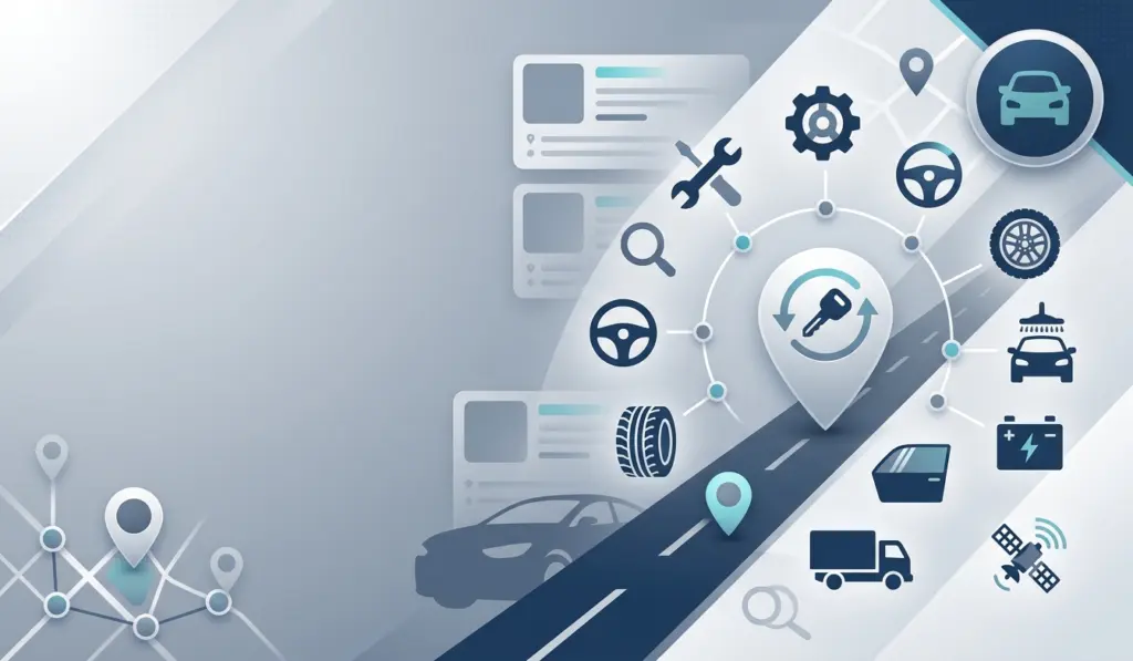 Automotive services in Botswana cover image for finding car repair, auto parts, car dealers, car rental and tyre shops on Lephutshi
