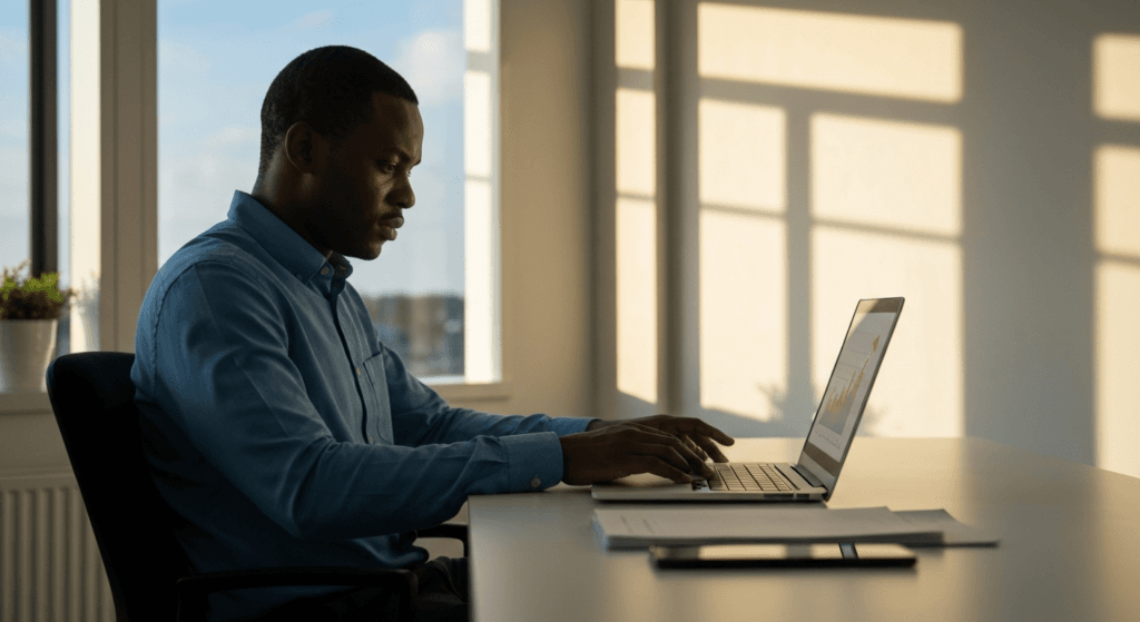 Botswana Gazette Tenders Lephutshi in modern office with pdf tender notices