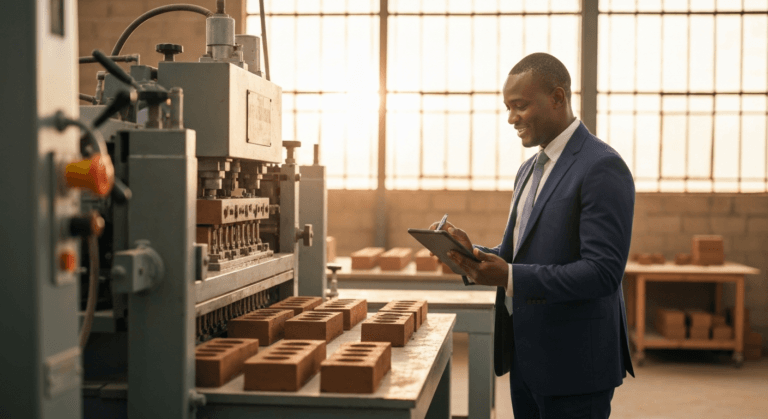 How to start a brick-making business using brick moulding machine Lephutshi