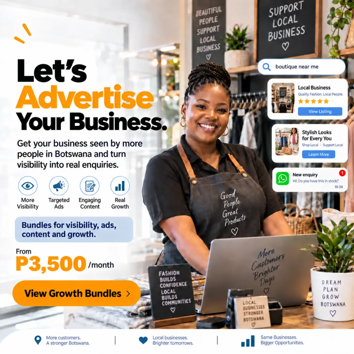 Let’s Advertise your business – Lephutshi Developers
